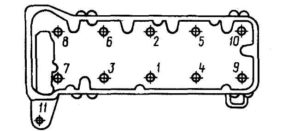 Схема затяжки головки блока цилиндров ваз 2106